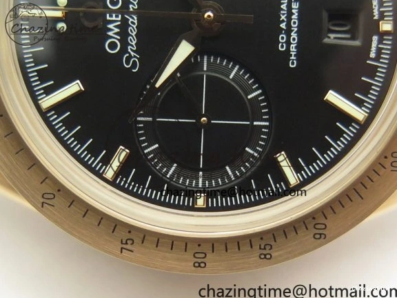 0223 Speedmaster ’57 Co-Axial RG OMF 1:1 Best Edition Black Dial On Leather Strap A9300 (Free Leather Strap) Resilient 8064